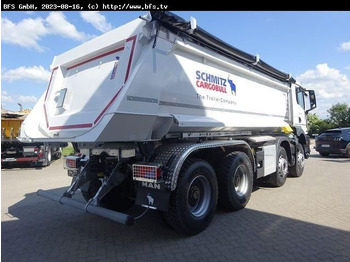 Skip loader truck MAN TGS (TG3) 35.470 8x4 BB CH  Hinterkipper Stahl H: picture 3