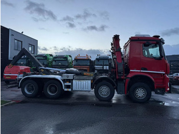 Hook lift truck, Crane truck Mercedes-Benz Arocs 4145 8X4 - HMF 2243-Z2 CRANE + REMOTE + HY: picture 4