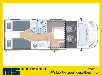 Semi-integrated motorhome Chausson 627 TITANIUM /-2026-/ EINZELBETTEN / 4.1T. / AHK: picture 2