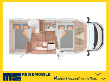 Semi-integrated motorhome Weinsberg CARASUITE 650 MG / 140PS / HECKBETT & HUBBETT: picture 2