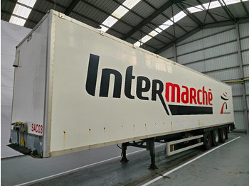 Closed box semi-trailer Van Hool 3B0047 / DHOLLANDIA 3000kg: picture 1