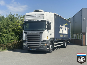 Curtain side truck SCANIA R 410