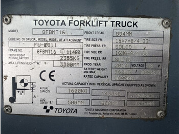 Electric forklift Toyota Traigo 16 Duplex Freelift Sideshift 1.6 ton Elektra Heftruck: picture 4