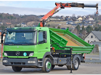 Crane truck, Tipper Mercedes-Benz ATEGO 1224 Kipper 4,00m* KRAN * TOPZUSTAND: picture 3
