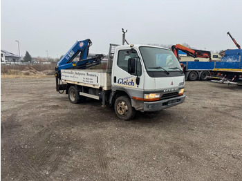 Mitsubishi Canter FE649 - Flatbed truck + crane leasing Mitsubishi Canter FE649 - Flatbed truck + crane: picture 2