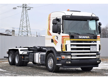 Hook lift truck Scania R124 470 Abrollkipper * 6x2 * Motor Problem: picture 3