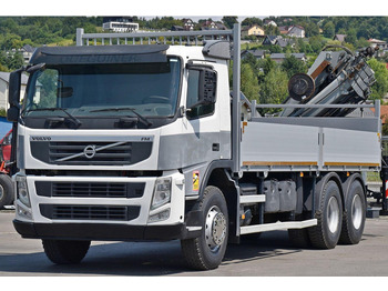 Dropside/ Flatbed truck, Crane truck Volvo FM 370: picture 4