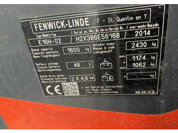 Electric forklift LINDE E16