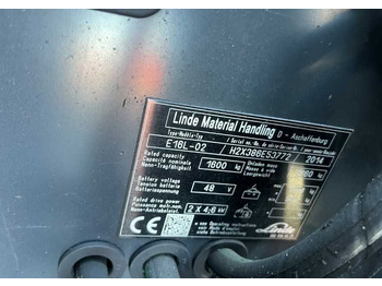 Electric forklift Linde E16L-02: picture 4