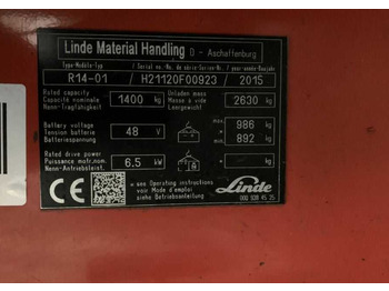 Reach truck Linde R14-01: picture 5
