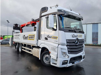 Crane truck, Dropside/ Flatbed truck Mercedes-Benz Actros 2745 L 6x2 Baustoffpritsche+Kran Retarder Mercedes-Benz Actros 2745 L 6x2 Baustoffpritsche+Kran Retarder: picture 3