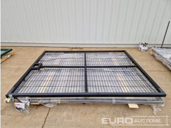 Garage equipment 3m x 2.3m Heavy Duty Galvanized Powder Coated Gate (2 of), 100mm x 100mm Post (2 of), Assembly Kit (Black): picture 2