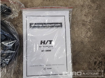 Garage equipment Unused Hi-Torque HT12000 12 Volt Winch, 3/8" x 85' Rope: picture 5 Garage equipment Unused Hi-Torque HT12000 12 Volt Winch, 3/8" x 85' Rope: picture 5