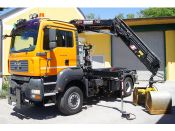 Cable system truck, Crane truck MAN TGA 18.360 BL 4x4/Euro4/TÜV/HIAB 111/MULTILIFT/Winterdienst: picture 2