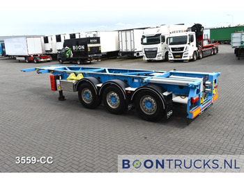 Container transporter/ Swap body semi-trailer Van Hool A3C002 TANK CHASSIS | 20-30ft * ADR AT FL EX/II EX/III * 3680 Kg * NL TRAILER: picture 3