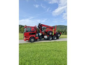 Timber truck, Crane truck SCANIA R580: picture 2 Timber truck, Crane truck SCANIA R580: picture 2