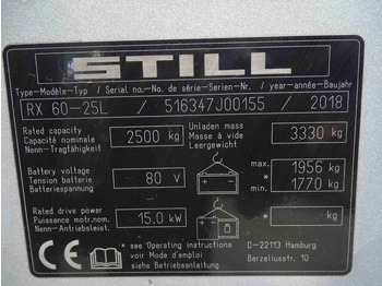 Electric forklift Still RX60-25L: picture 5