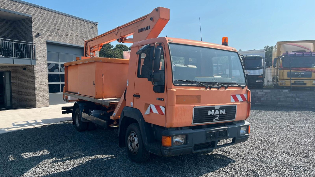 MAN 8.113 Steiger Hubarbeitsbühne Ruthmann MAN 8.113 Steiger Hubarbeitsbühne Ruthmann - Truck mounted aerial platform, Commercial vehicle: picture 3 MAN 8.113 Steiger Hubarbeitsbühne Ruthmann MAN 8.113 Steiger Hubarbeitsbühne Ruthmann - Truck mounted aerial platform, Commercial vehicle: picture 3