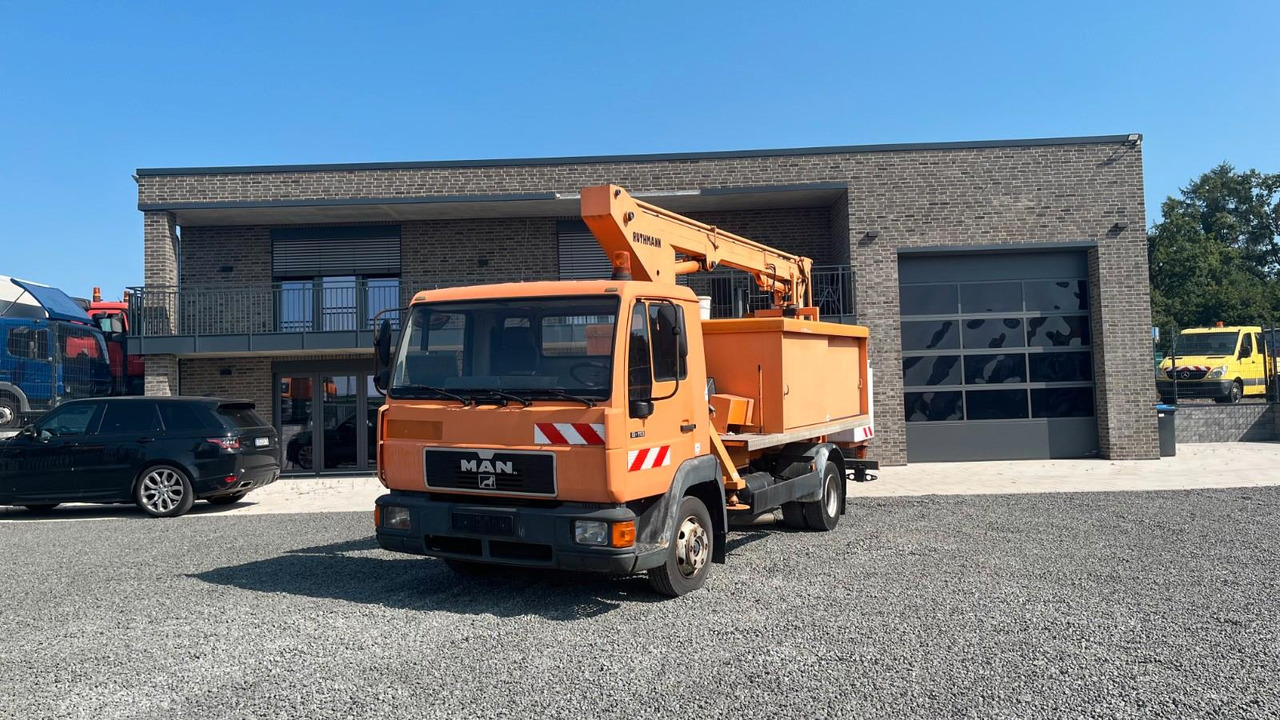 MAN 8.113 Steiger Hubarbeitsbühne Ruthmann MAN 8.113 Steiger Hubarbeitsbühne Ruthmann - Truck mounted aerial platform, Commercial vehicle: picture 1 MAN 8.113 Steiger Hubarbeitsbühne Ruthmann MAN 8.113 Steiger Hubarbeitsbühne Ruthmann - Truck mounted aerial platform, Commercial vehicle: picture 1