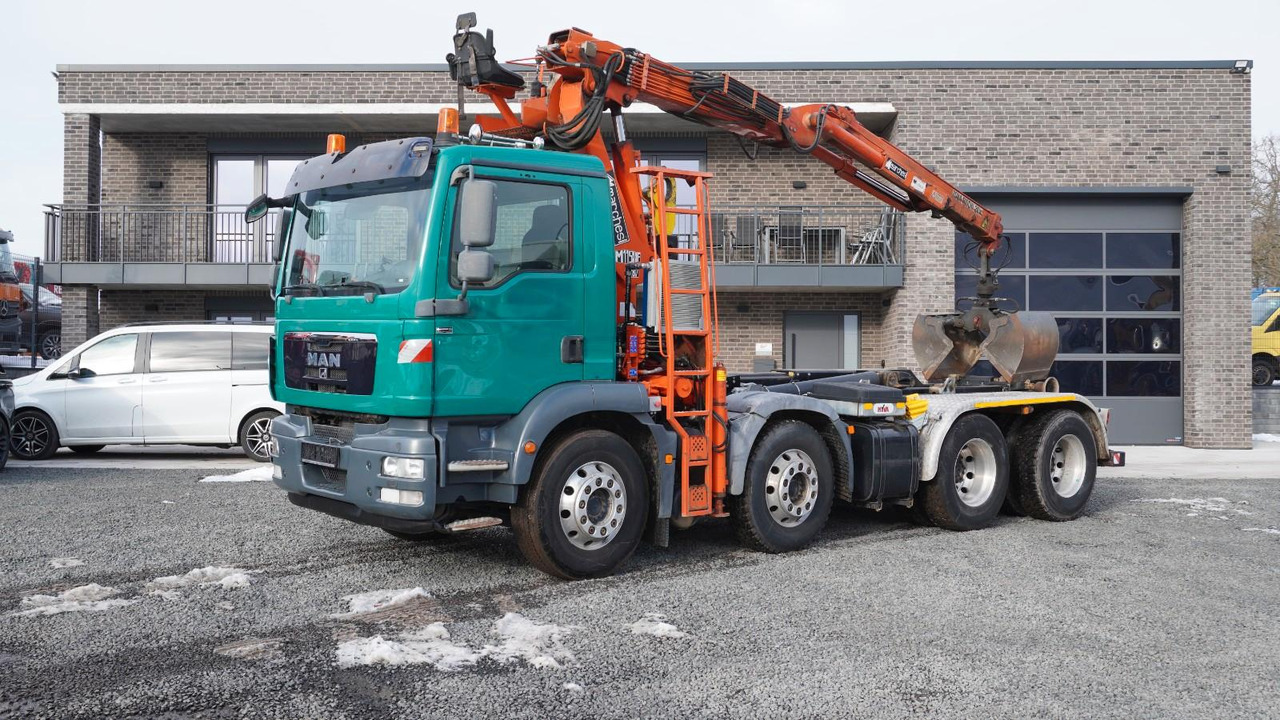 MAN TGM 32.340 8x4 marchesi Kran Abrollkipper Hyva - Hook lift truck: picture 1 MAN TGM 32.340 8x4 marchesi Kran Abrollkipper Hyva - Hook lift truck: picture 1