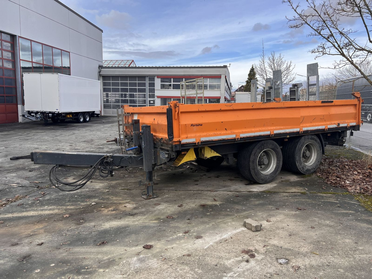 Tipper trailer 14 t Tandemkipper- Tieflader, Breitbereifung: picture 1