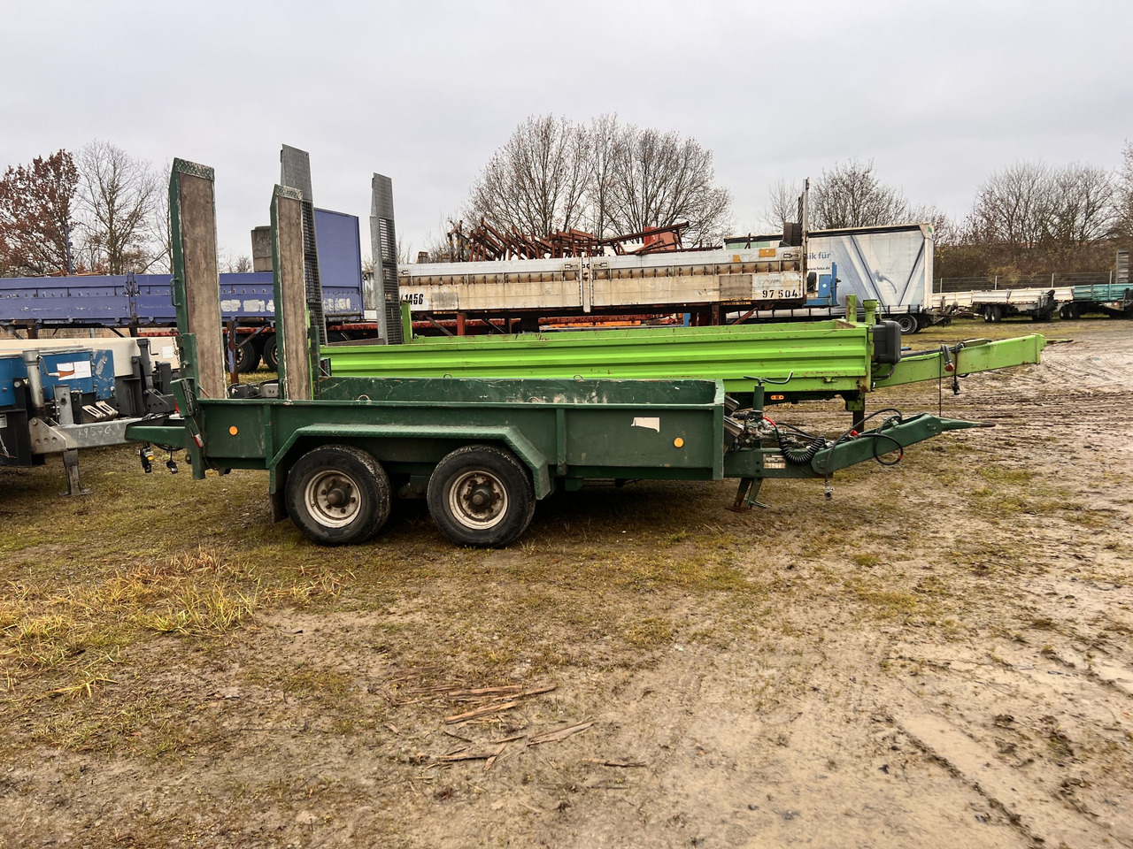 Blomenroehr 545/5000 Tandemtieflader - Low loader trailer: picture 1 Blomenroehr 545/5000 Tandemtieflader - Low loader trailer: picture 1