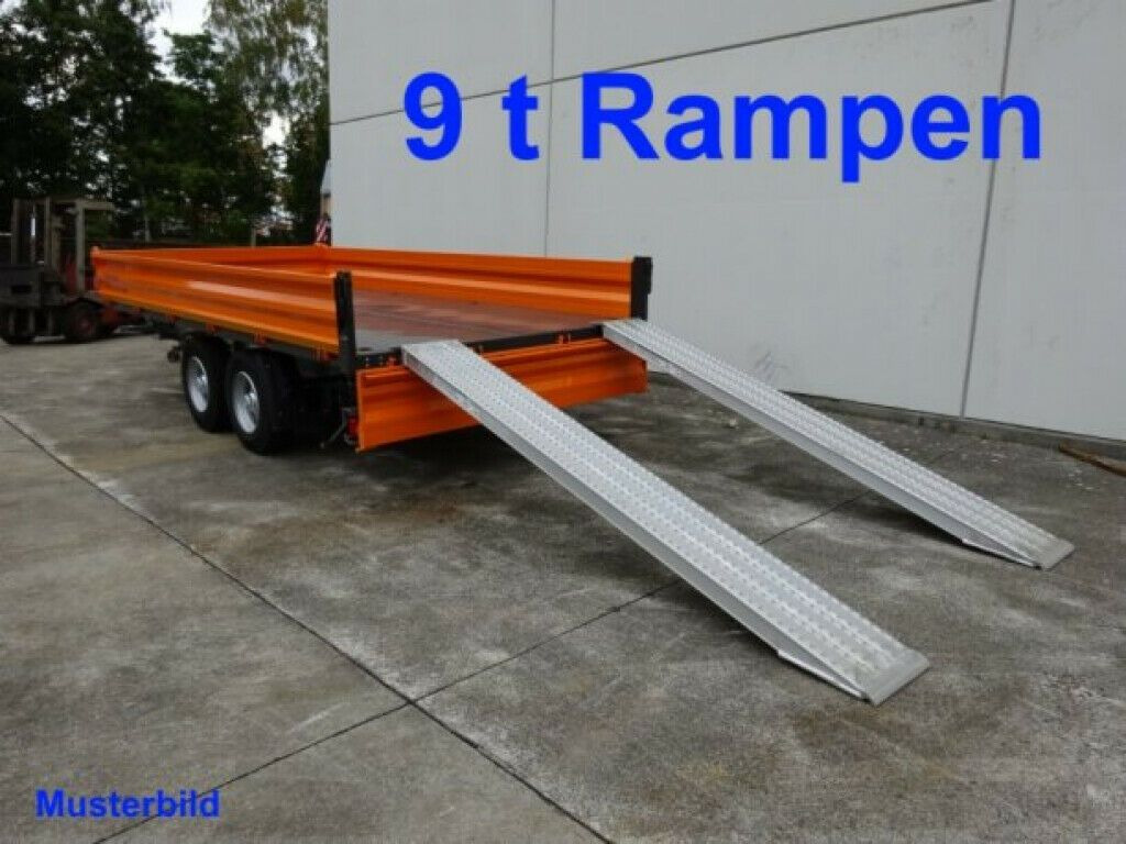 Tipper trailer Möslein  13 t Tandem 3- Seitenkipper Tieflader-- Neufahr: picture 10