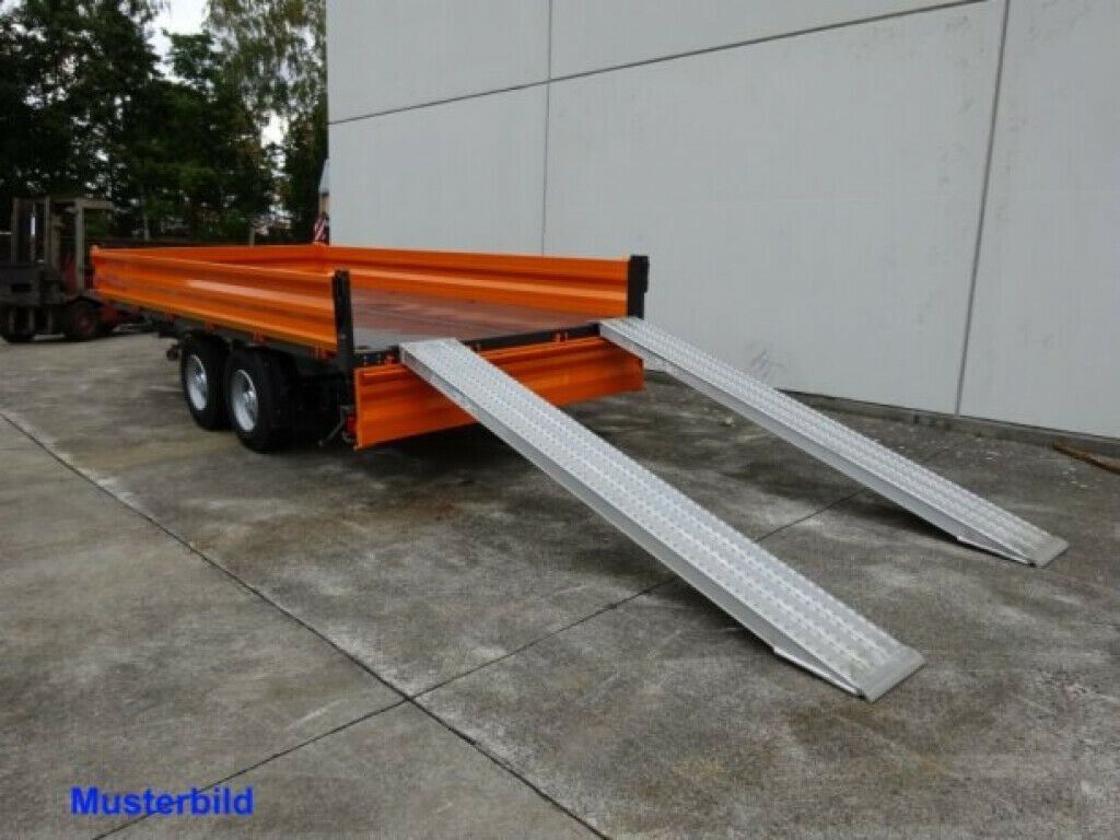 Tipper trailer Möslein  13 t Tandem 3- Seitenkipper Tieflader-- Neufahr: picture 12