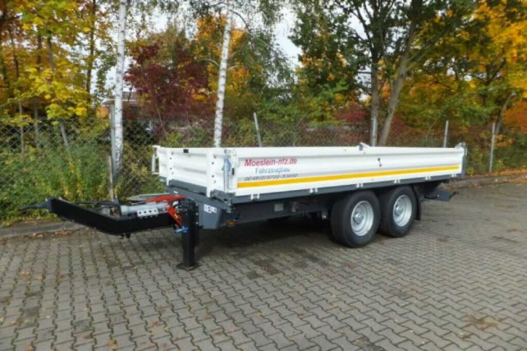 Tipper trailer Möslein  13 t Tandem 3- Seitenkipper Tieflader-- Neufahr: picture 8