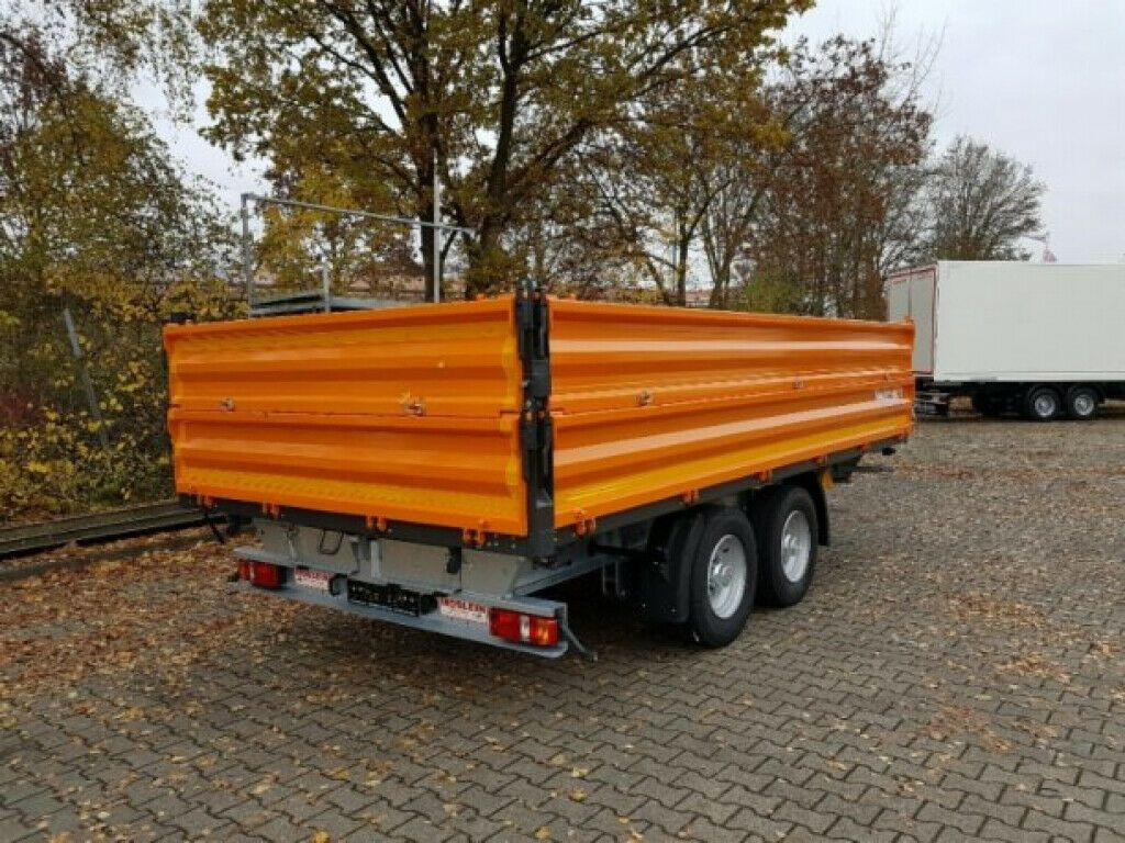 Möslein 13 t Tandem Kipper Tiefladermit Bordwand- Aufsa - Tipper trailer: picture 4 Möslein 13 t Tandem Kipper Tiefladermit Bordwand- Aufsa - Tipper trailer: picture 4