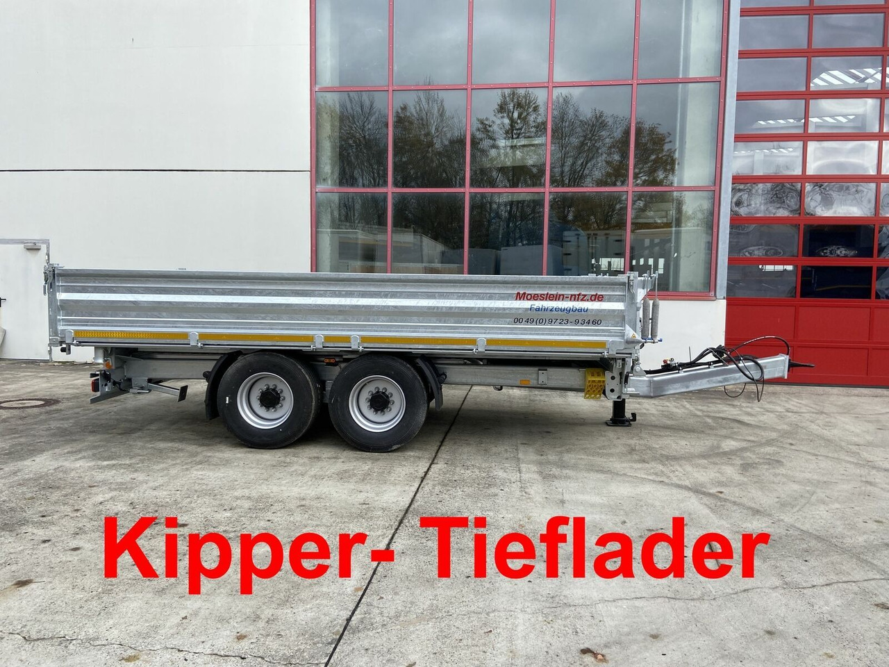 Tipper trailer Möslein  14 t Tandem- Kipper Tieflader 5,70 m lang, Brei: picture 13