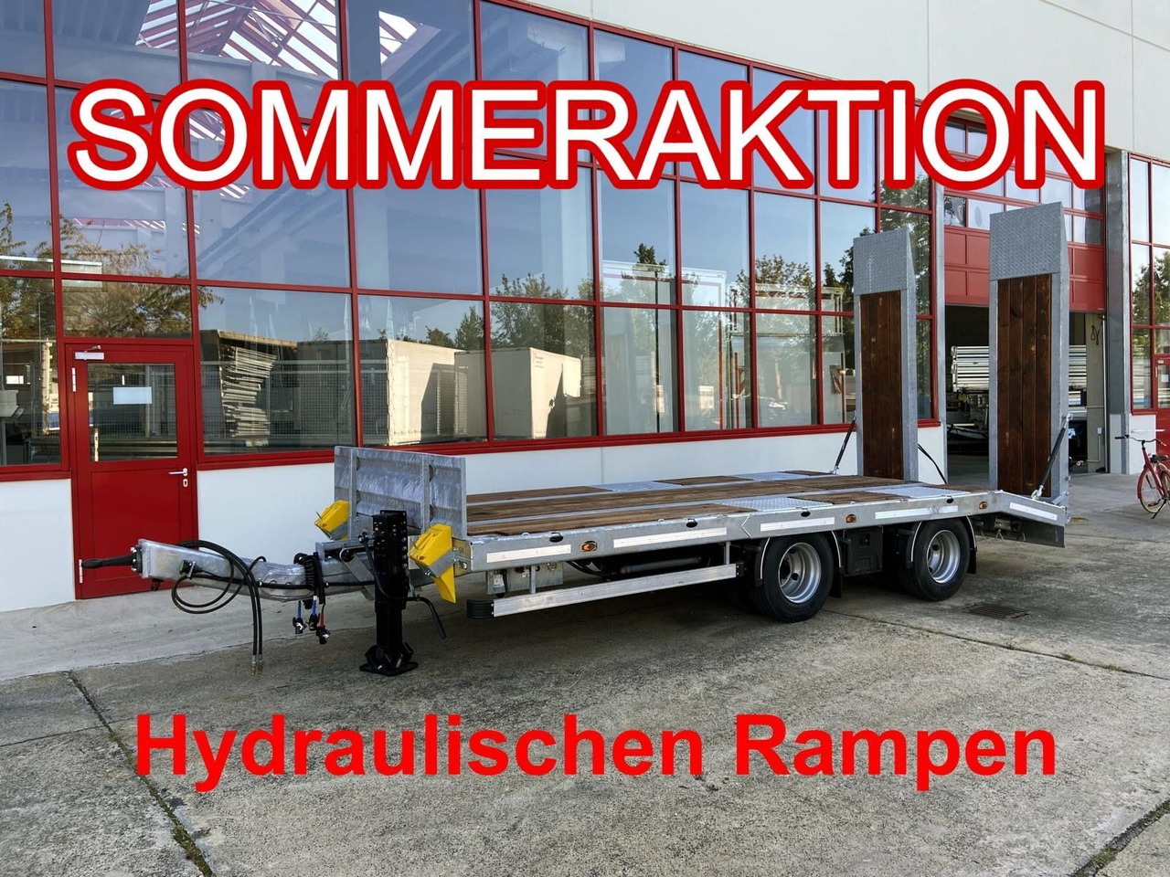 Möslein 21 t Tandemtieflader, hydr. Rampen, NEU - Low loader trailer: picture 1 Möslein 21 t Tandemtieflader, hydr. Rampen, NEU - Low loader trailer: picture 1
