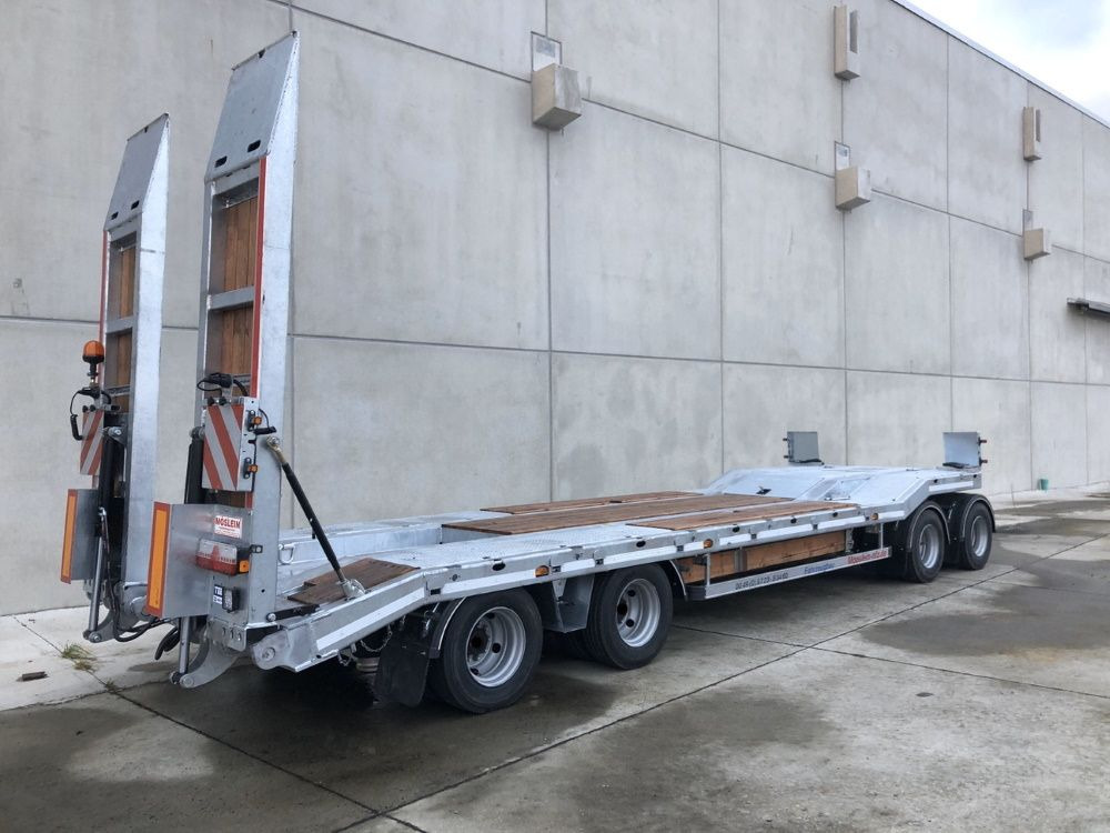 New Low loader trailer for transportation of heavy machinery Möslein T 4 VB H1  neuer 4 Achs Tieflader hydraulischen Rampen: picture 9