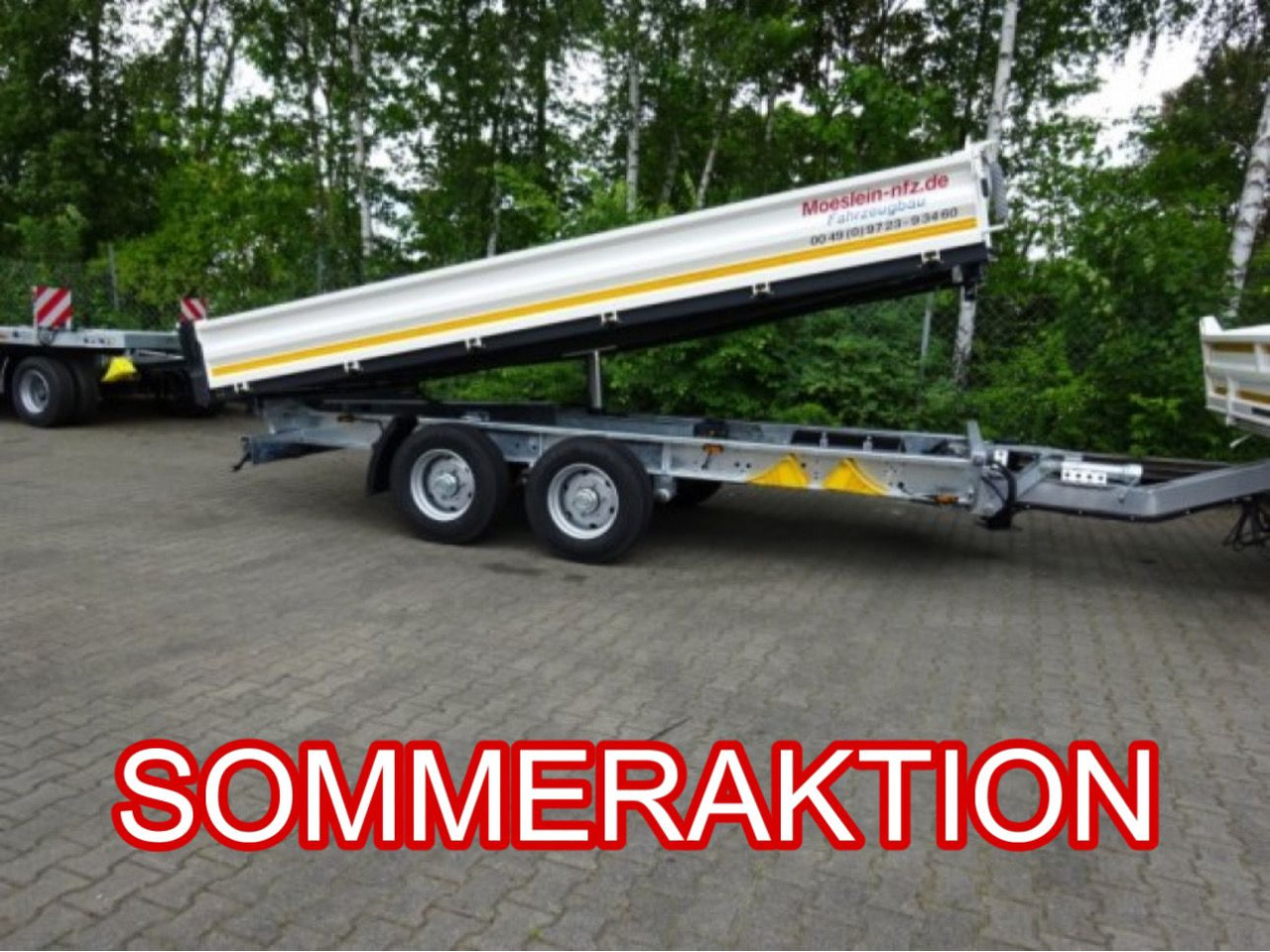 Möslein TTD11 weiß neuer Tandem 3- Seitenkipper Tieflader-- Neufahrzeug -- - Tipper trailer: picture 1 Möslein TTD11 weiß neuer Tandem 3- Seitenkipper Tieflader-- Neufahrzeug -- - Tipper trailer: picture 1