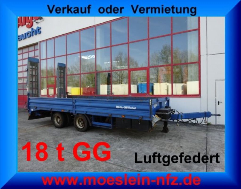 Müller Mitteltal ETUE-TA 18,0 18 t GG Tandemtieflader - Low loader trailer: picture 1 Müller Mitteltal ETUE-TA 18,0 18 t GG Tandemtieflader - Low loader trailer: picture 1