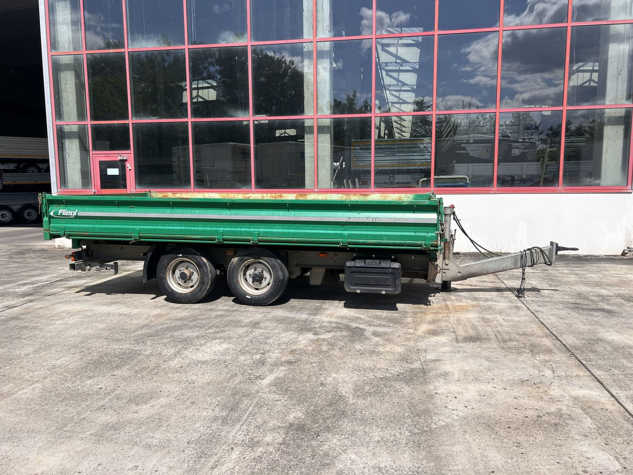 Tipper trailer Tandemkipper- Tieflader, wenig Benutzt: picture 1