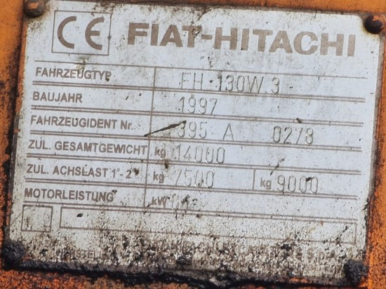 Wheel excavator FIAT HITACHI 130W3 (PIEZAS / DESGUACE): picture 14