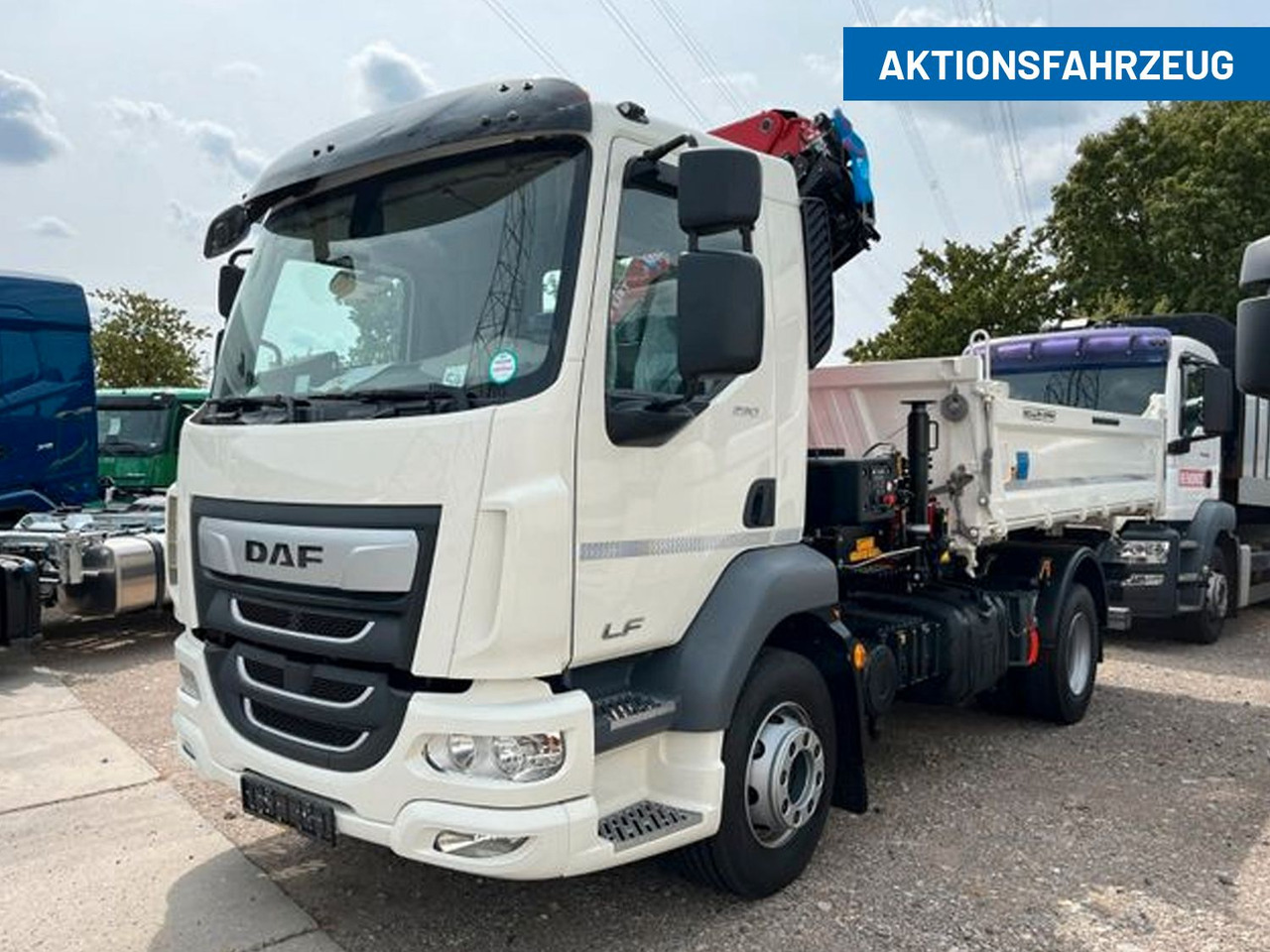 DAF LF 290 16t Meiller Krankipper Tageszulassung DAF LF 290 16t Meiller Krankipper Tageszulassung - Tipper, Crane truck: picture 1 DAF LF 290 16t Meiller Krankipper Tageszulassung DAF LF 290 16t Meiller Krankipper Tageszulassung - Tipper, Crane truck: picture 1