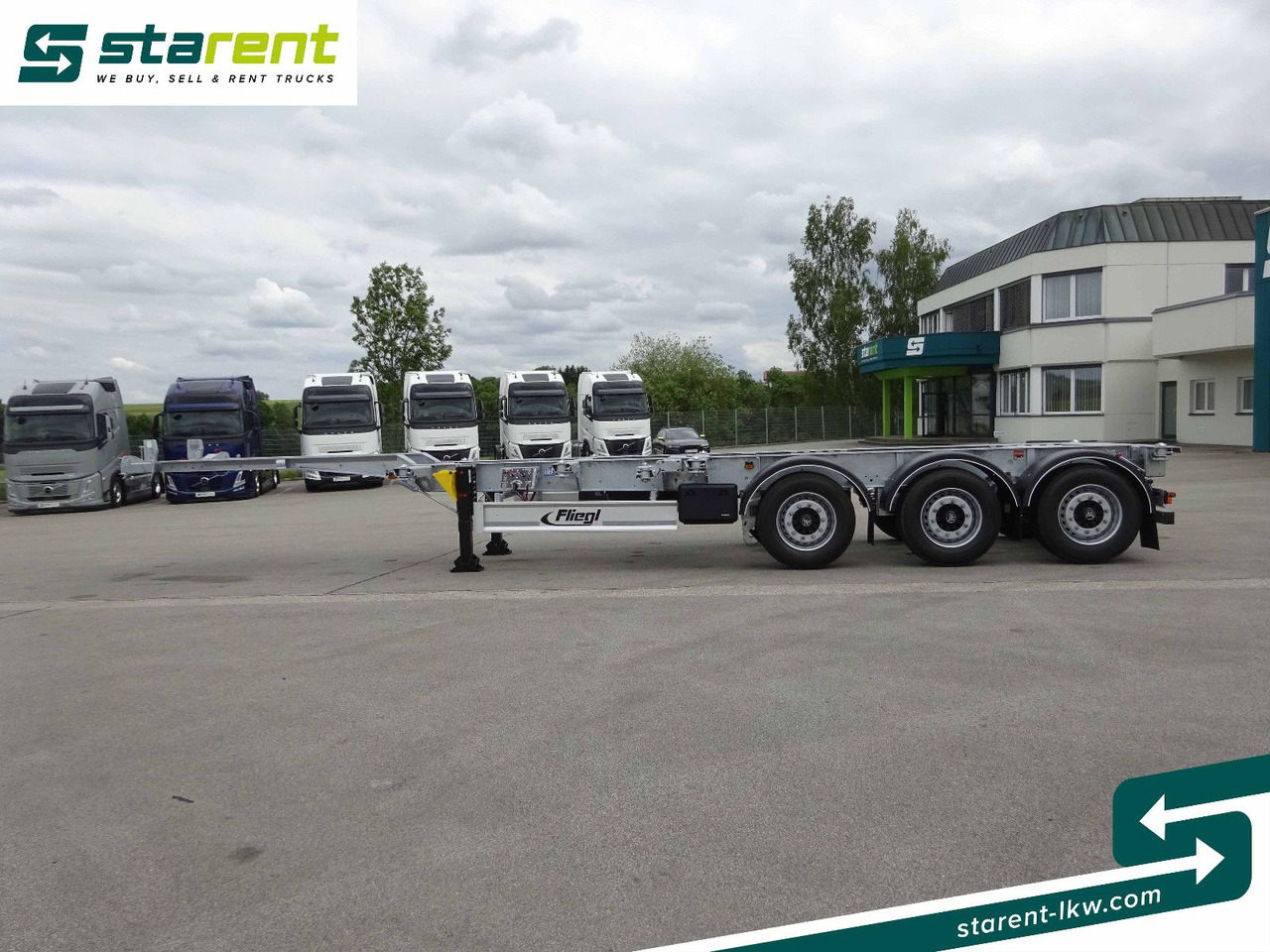 Container transporter/ Swap body semi-trailer Fliegl Containerchassis ADR, 1x20/2x20/1x30/1x40/1x45: picture 8