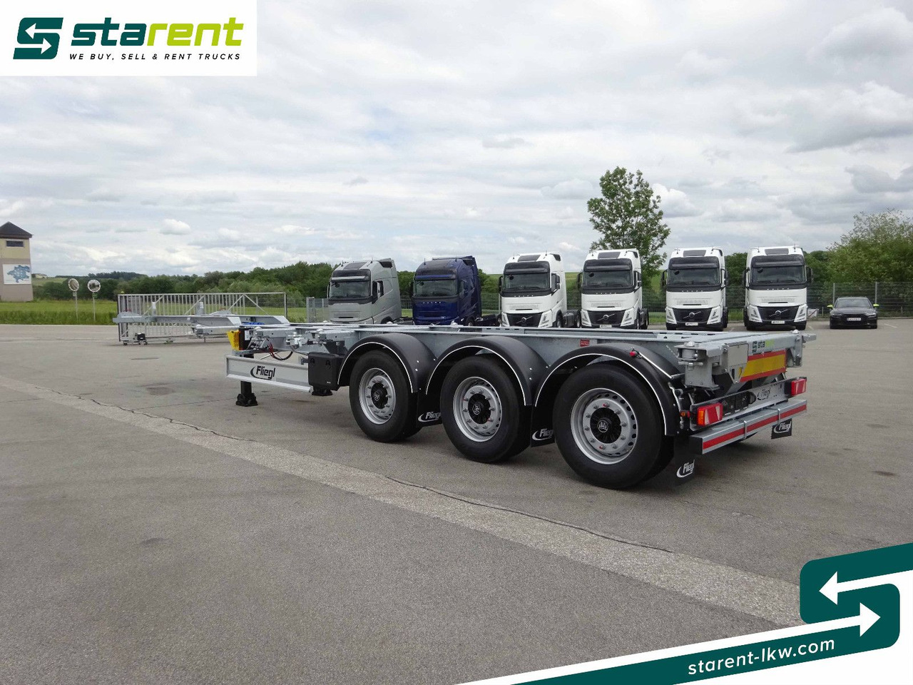 Container transporter/ Swap body semi-trailer Fliegl Containerchassis ADR, 1x20/2x20/1x30/1x40/1x45: picture 7