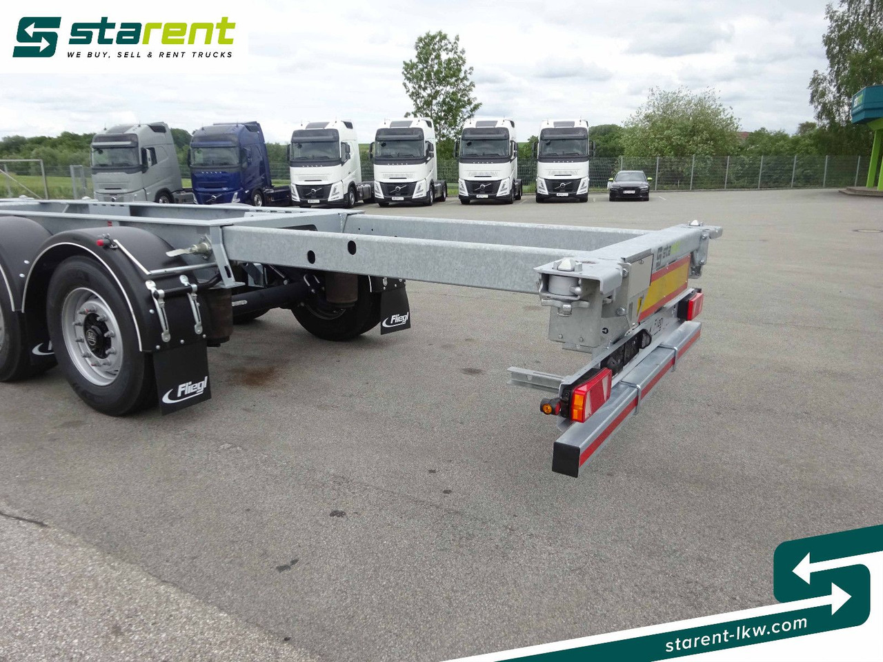 Container transporter/ Swap body semi-trailer Fliegl Containerchassis ADR, 1x20/2x20/1x30/1x40/1x45: picture 13