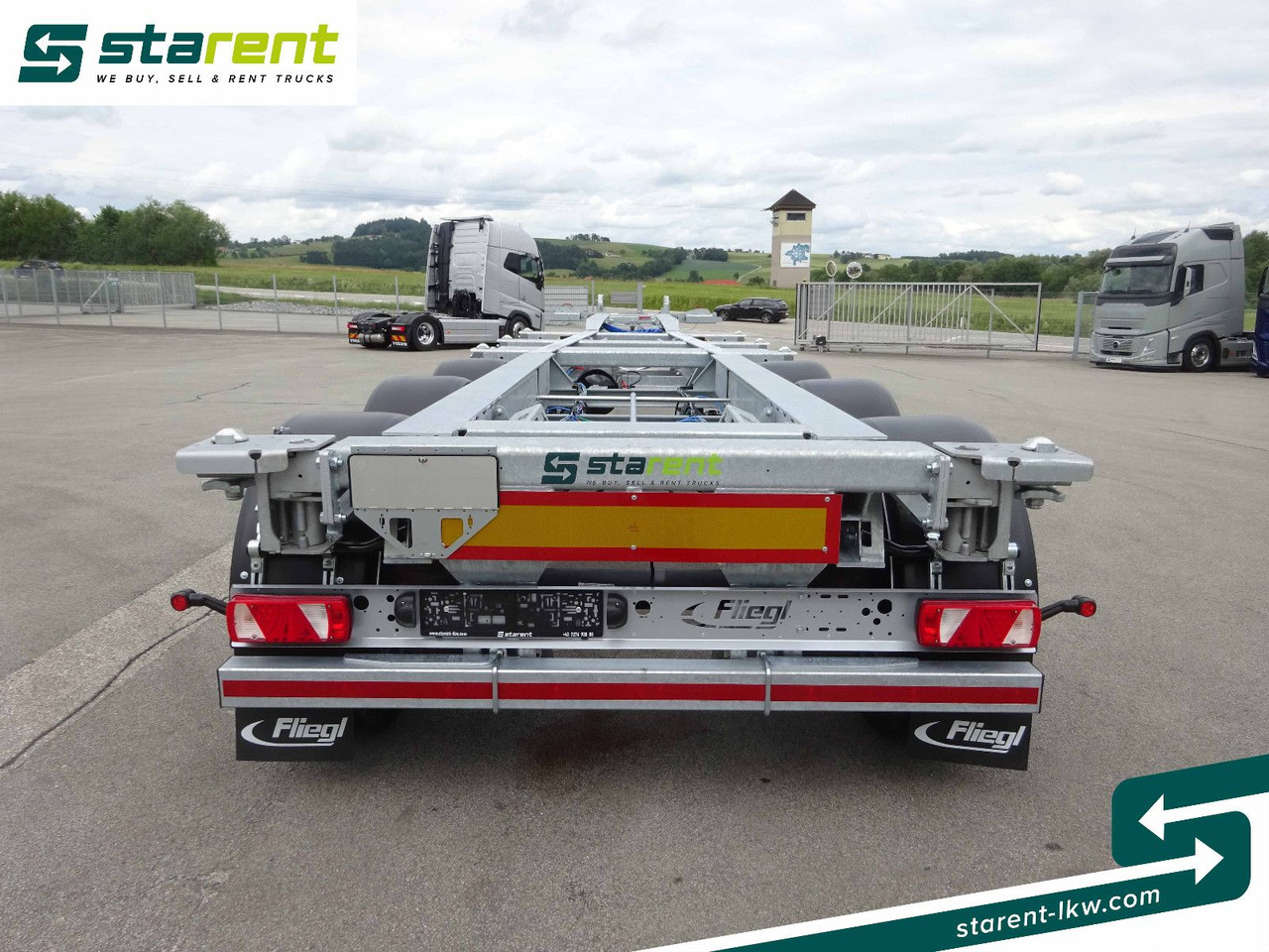 Container transporter/ Swap body semi-trailer Fliegl Containerchassis ADR, 1x20/2x20/1x30/1x40/1x45: picture 6