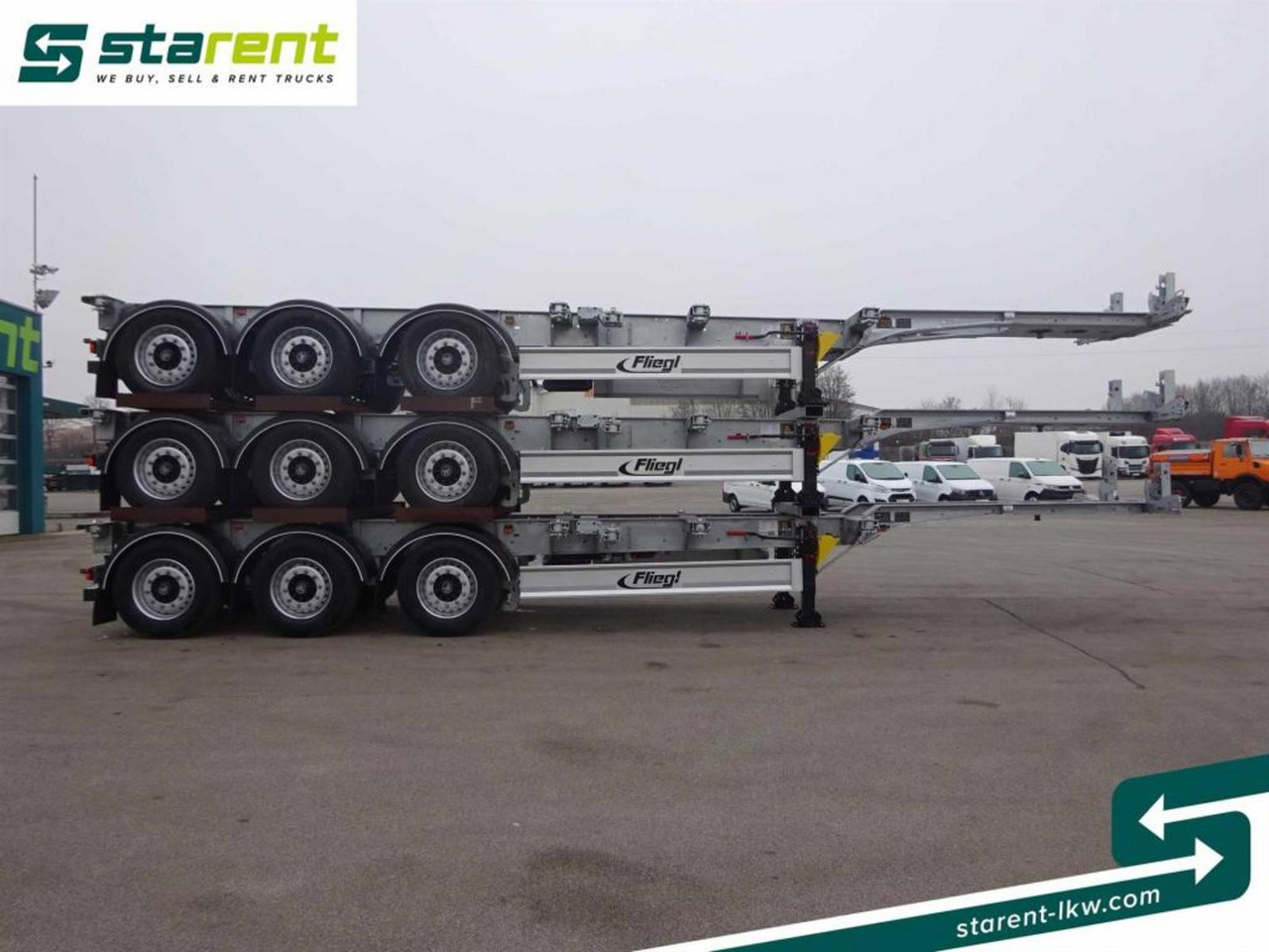 Fliegl Containerchassis ADR, 1x20 / 2x20 / 1x30 / 1x40 - Container transporter/ Swap body semi-trailer: picture 4 Fliegl Containerchassis ADR, 1x20 / 2x20 / 1x30 / 1x40 - Container transporter/ Swap body semi-trailer: picture 4