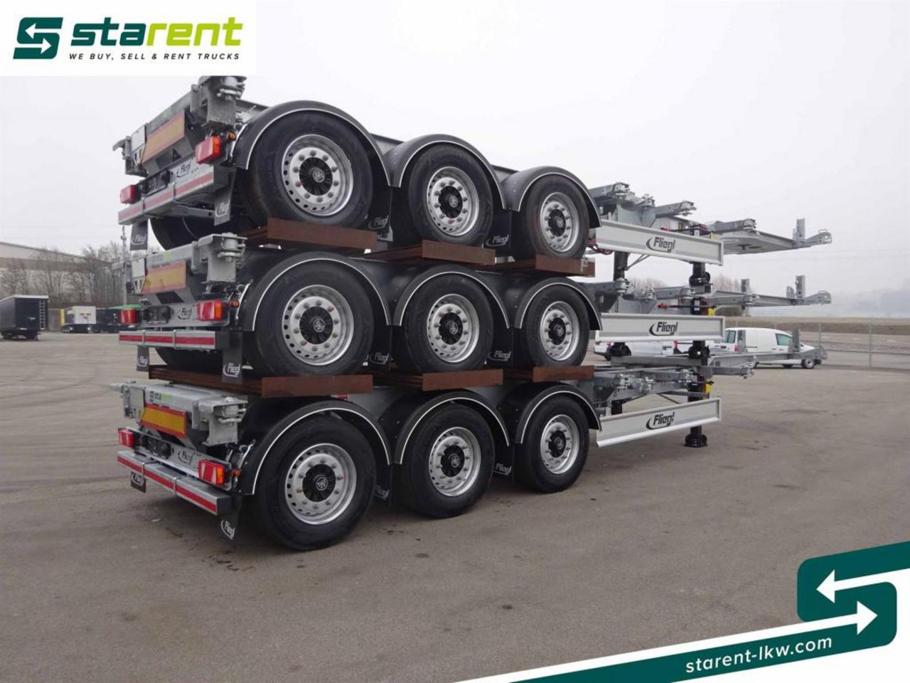 Fliegl Containerchassis ADR, 1x20 / 2x20 / 1x30 / 1x40 - Container transporter/ Swap body semi-trailer: picture 5 Fliegl Containerchassis ADR, 1x20 / 2x20 / 1x30 / 1x40 - Container transporter/ Swap body semi-trailer: picture 5