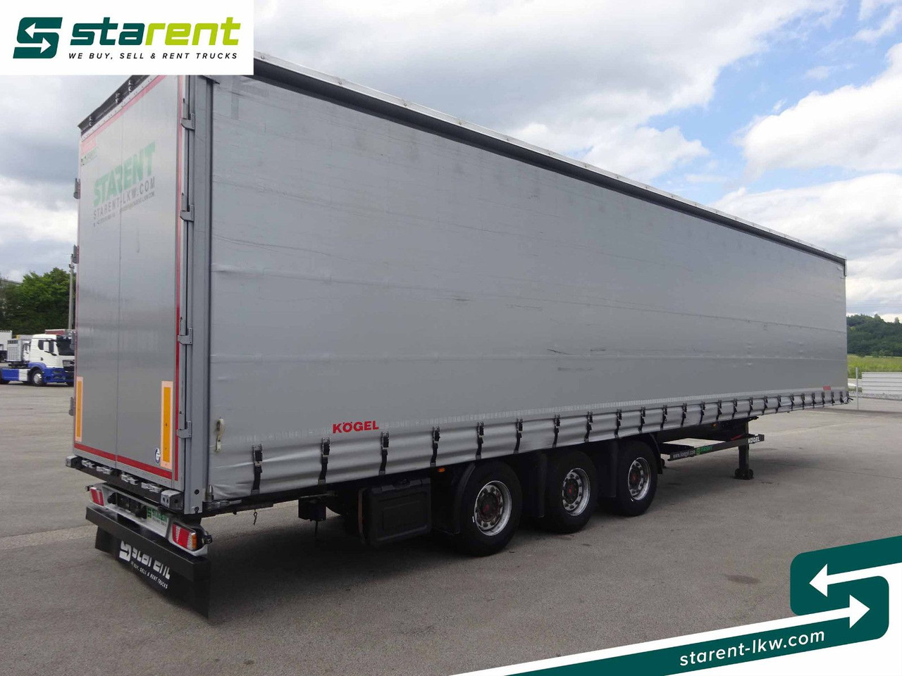 Kögel Mega Tautliner, Hubdach, Liftachse, DC 9.5 Zert. - Curtainsider semi-trailer: picture 5 Kögel Mega Tautliner, Hubdach, Liftachse, DC 9.5 Zert. - Curtainsider semi-trailer: picture 5