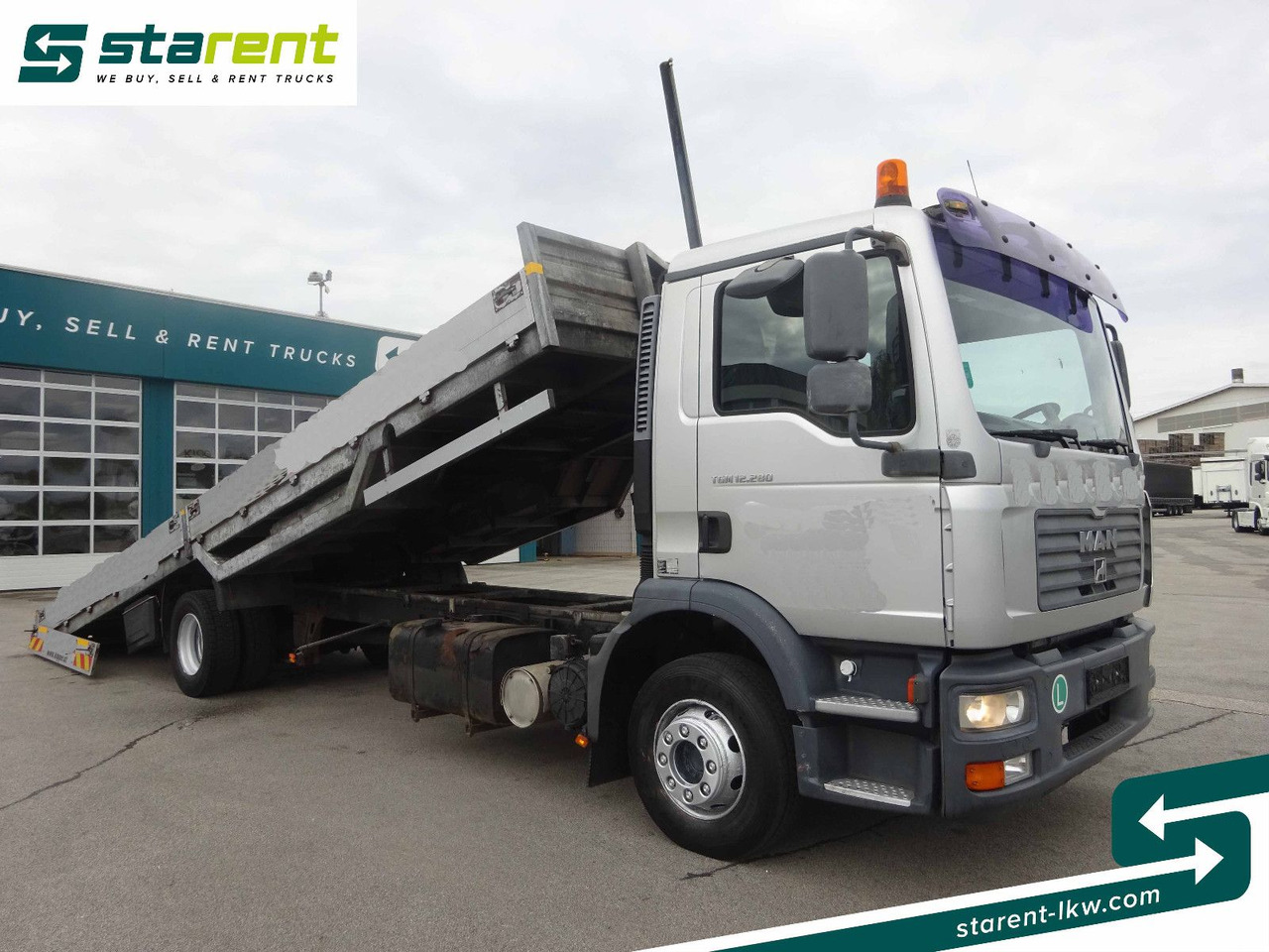 MAN TGM 12.280, Fahrzeugtransporter, kippbar - Tow truck: picture 2 MAN TGM 12.280, Fahrzeugtransporter, kippbar - Tow truck: picture 2