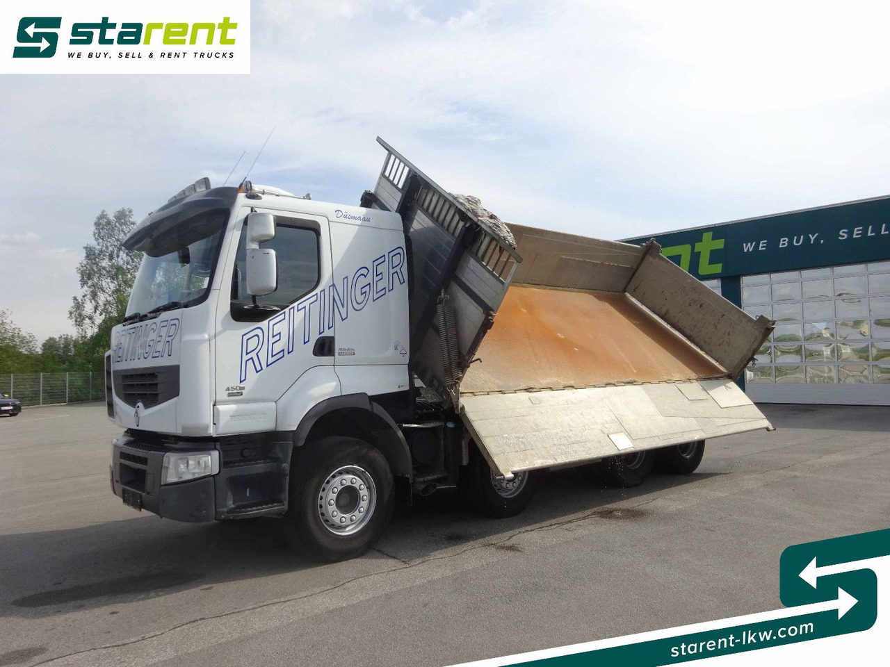 Renault Premium 450 DXi, 8x4, 3 Seitenkipper, Standklima - Tipper: picture 1 Renault Premium 450 DXi, 8x4, 3 Seitenkipper, Standklima - Tipper: picture 1