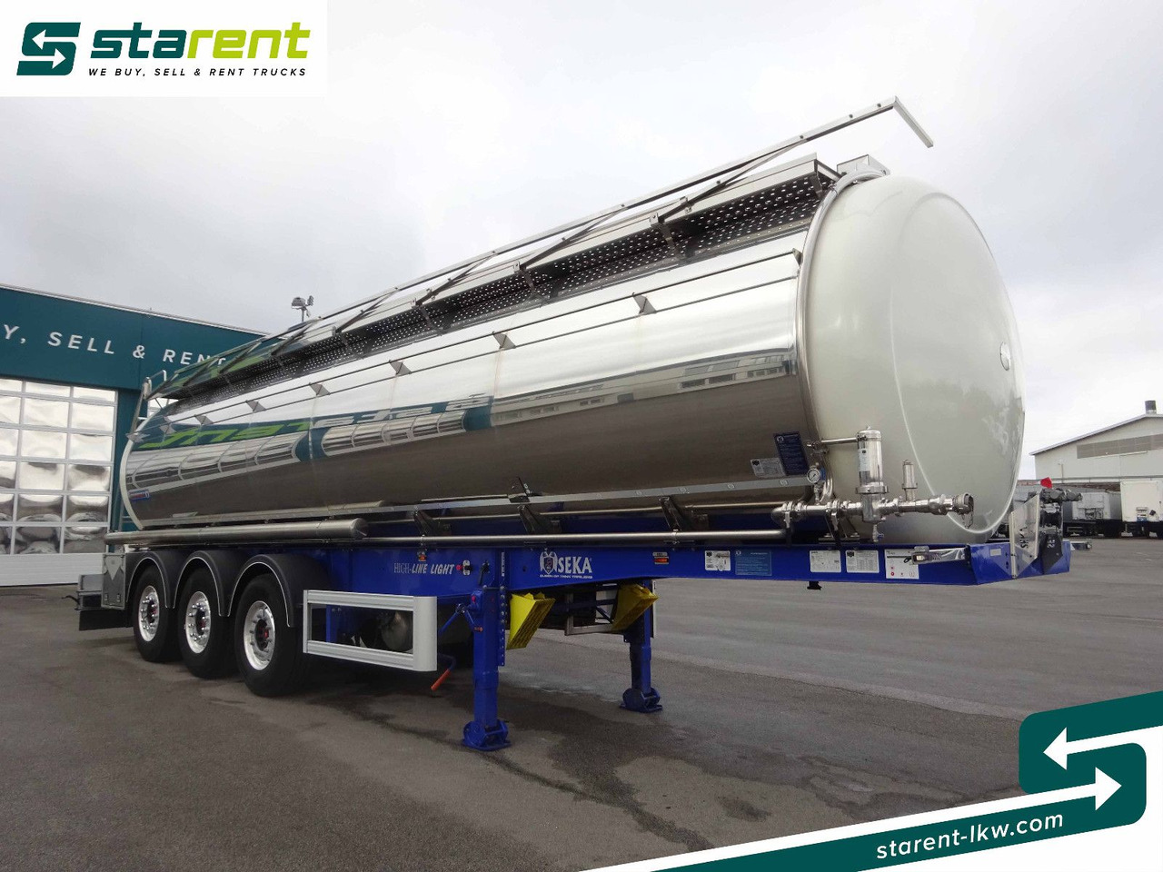 SEKA Lebensmitteltank, 31.000L, Liftachse, Alufelgen - Tanker semi-trailer: picture 3 SEKA Lebensmitteltank, 31.000L, Liftachse, Alufelgen - Tanker semi-trailer: picture 3