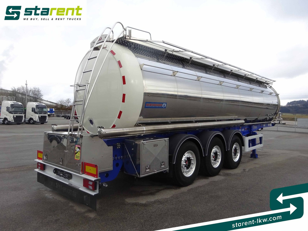 SEKA Lebensmitteltank, 31.000L, Liftachse, Alufelgen - Tanker semi-trailer: picture 5 SEKA Lebensmitteltank, 31.000L, Liftachse, Alufelgen - Tanker semi-trailer: picture 5