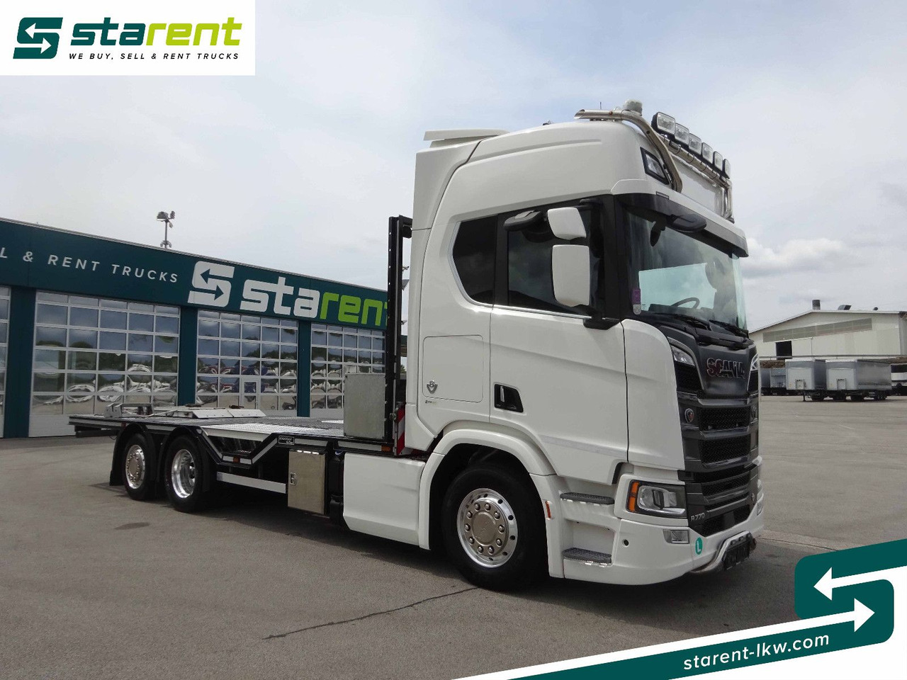 Scania R770 V8 Fahrzeugtransporter, Retarder, Seilwinde - Dropside/ Flatbed truck: picture 3 Scania R770 V8 Fahrzeugtransporter, Retarder, Seilwinde - Dropside/ Flatbed truck: picture 3
